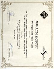 顶级软工国际会议ESEC/FSE 2018杰出论文奖
